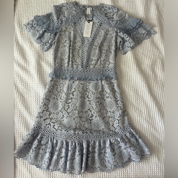 Saylor Julep Lace Ruffled Trim Dress - Picture 3 of 7